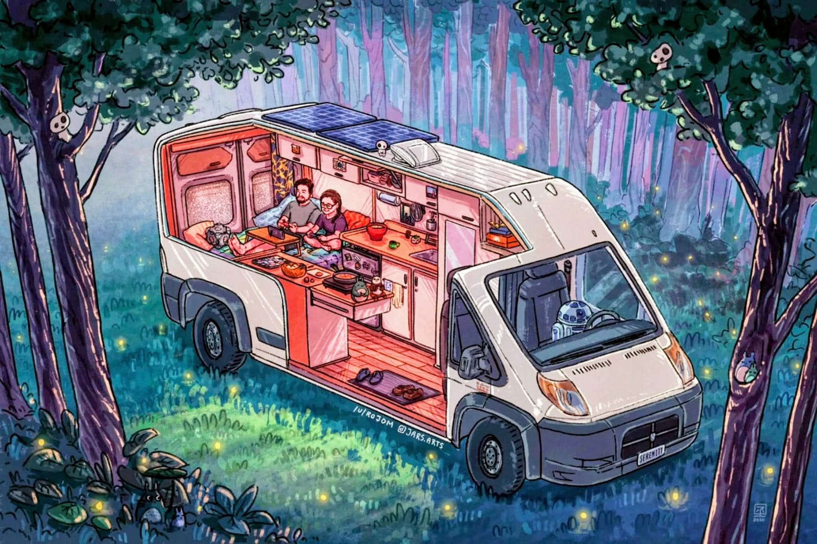 İmar Karavan iç mekan görünümü